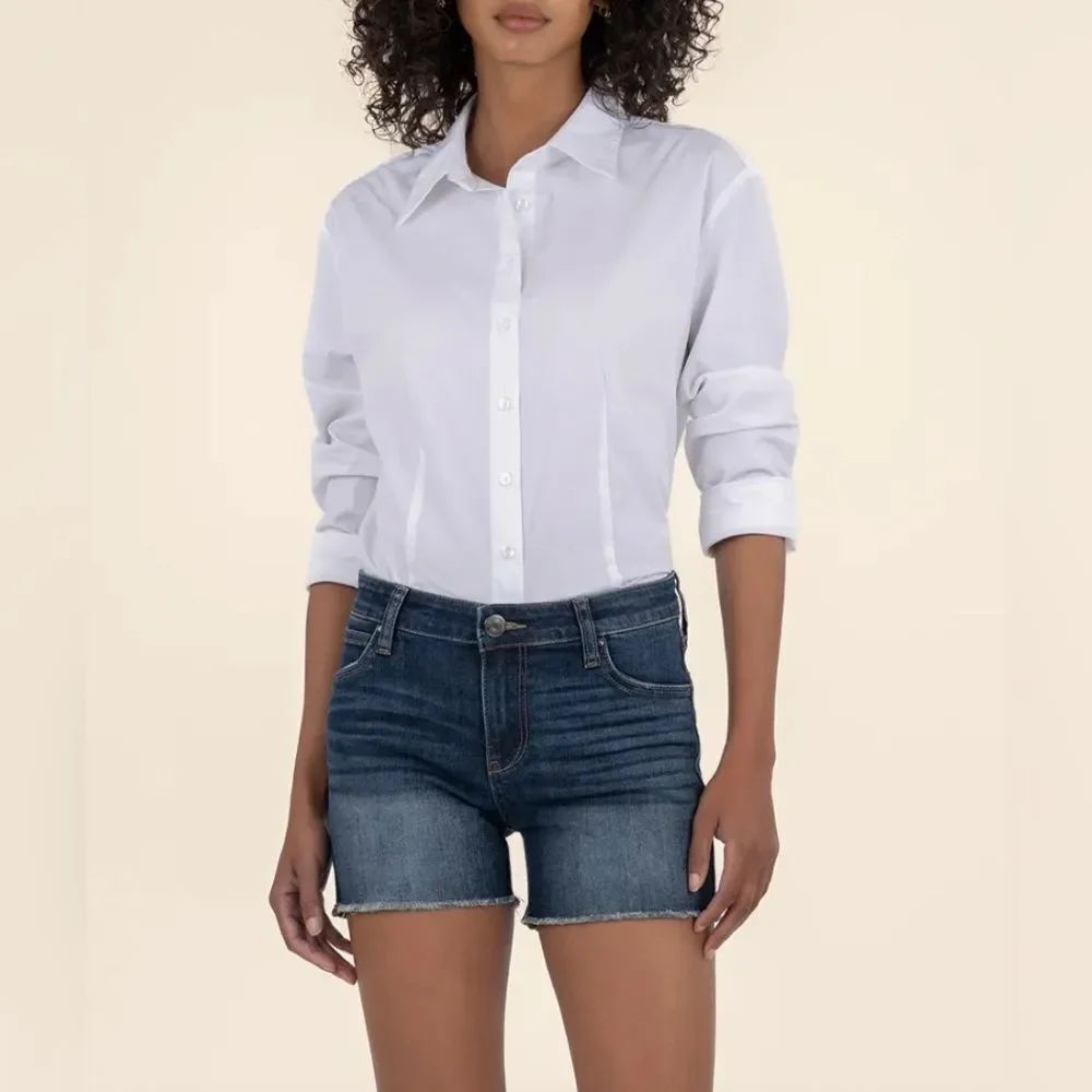 NWOT SZ 10 Kut from the Kluth Gidget Mid Rise Short